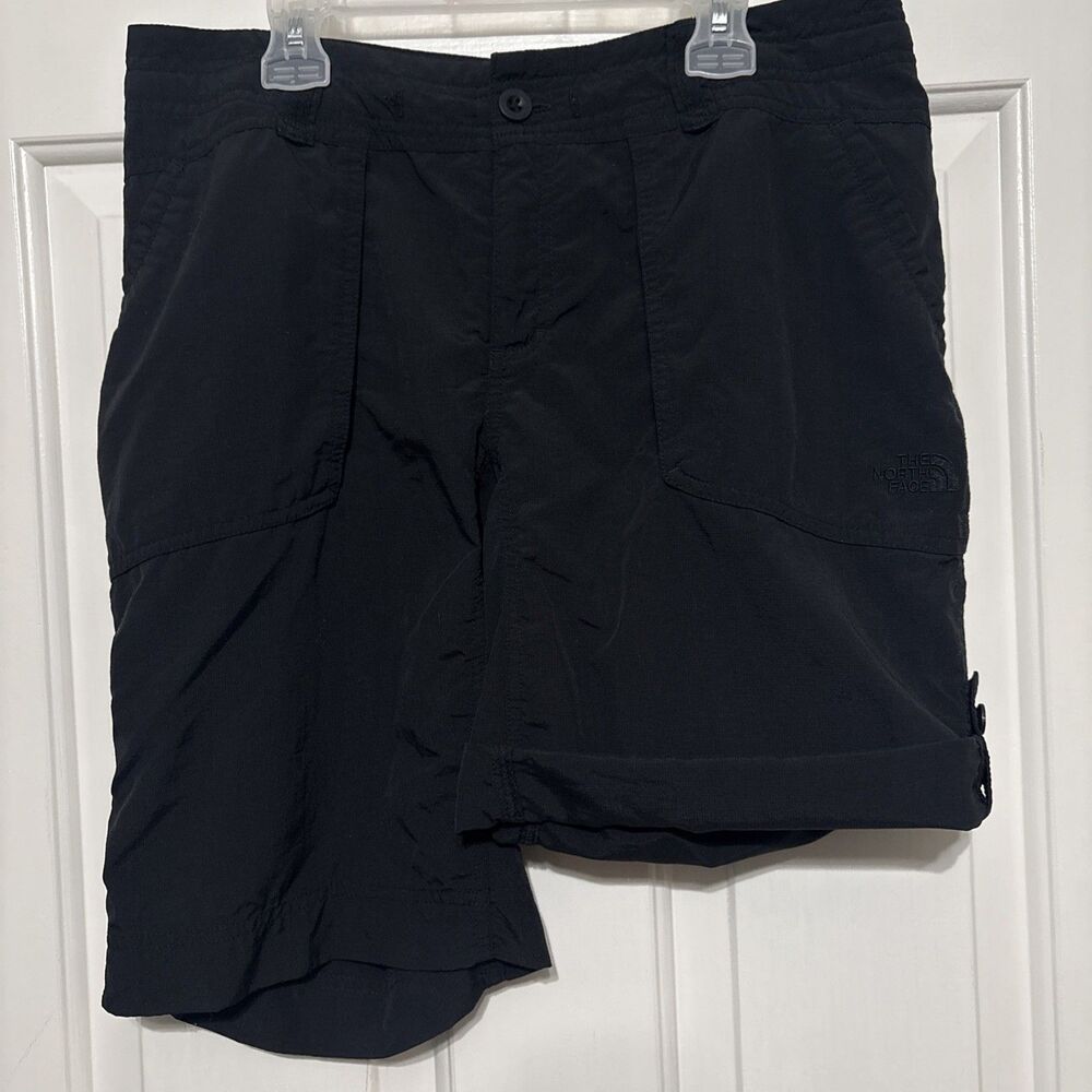 The North Face Horizon Roll Up Shorts Womens 10 Long Hiking Outdoors Black